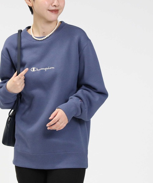 Champion（チャンピオン）の「【Champion】あったかクルースウェット（パーカー・レディース・ロイヤルブルー/ダークブラウン/ピンク・L/M）」の3枚目の写真