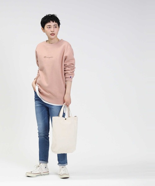 Champion（チャンピオン）の「【Champion】あったかクルースウェット（パーカー・レディース・ロイヤルブルー/ダークブラウン/ピンク・L/M）」の18枚目の写真