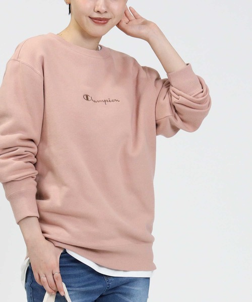 Champion（チャンピオン）の「【Champion】あったかクルースウェット（パーカー・レディース・ロイヤルブルー/ダークブラウン/ピンク・L/M）」の20枚目の写真