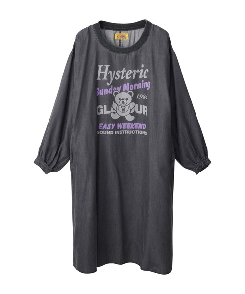 HYSTERIC GLAMOUR（ヒステリックグラマー）の「EASY WEEKEND プルオーバーワンピース（ワンピース・レディース・ブラック/インディゴブルー・FREE）」の2枚目の写真
