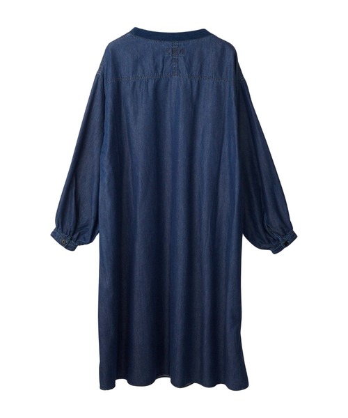 HYSTERIC GLAMOUR（ヒステリックグラマー）の「EASY WEEKEND プルオーバーワンピース（ワンピース・レディース・ブラック/インディゴブルー・FREE）」の4枚目の写真