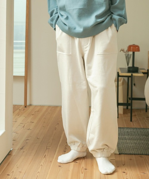 FORK&SPOON(フォークアンドスプーン)の「FORK&SPOON 裏起毛スウェットパンツ(その他パンツ・メンズ・アイボリー/ブラウン系その他・4/5)」の9枚目の写真