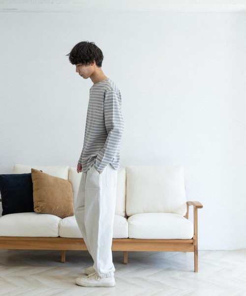 FORK&SPOON(フォークアンドスプーン)の「FORK&SPOON 裏起毛スウェットパンツ(その他パンツ・メンズ・アイボリー/ブラウン系その他・4/5)」の11枚目の写真