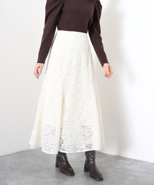 archives（アルシーヴ）の「レースマーメイドフレアスカート（スカート・レディース・ブルー/ブラック/アイボリー・MEDIUM）」の10枚目の写真