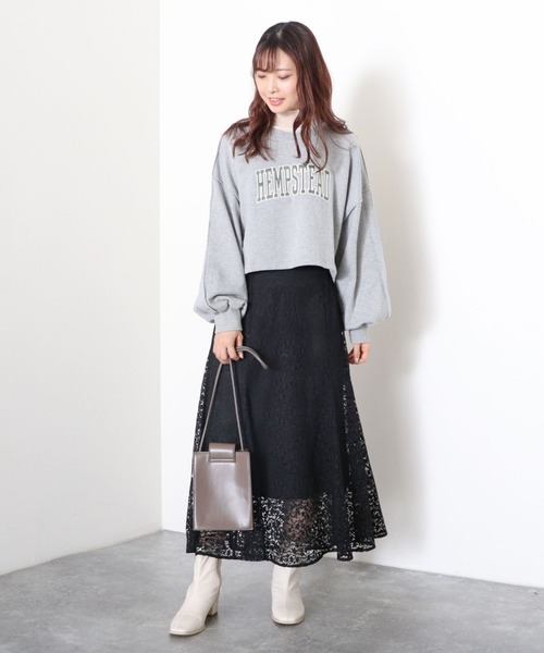 archives（アルシーヴ）の「レースマーメイドフレアスカート（スカート・レディース・ブルー/ブラック/アイボリー・MEDIUM）」の7枚目の写真