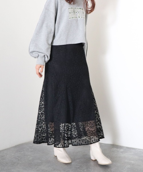 archives（アルシーヴ）の「レースマーメイドフレアスカート（スカート・レディース・ブルー/ブラック/アイボリー・MEDIUM）」の15枚目の写真