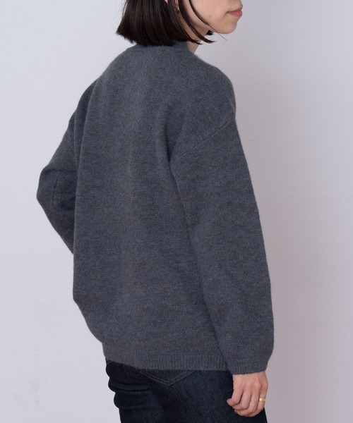 EDIT Gris(エディットグリ)の「モックネックニットPO(ニット/セーター・レディース・ホワイト/モカ/レッド/ブルー/チャコールグレー・FREE)」の21枚目の写真