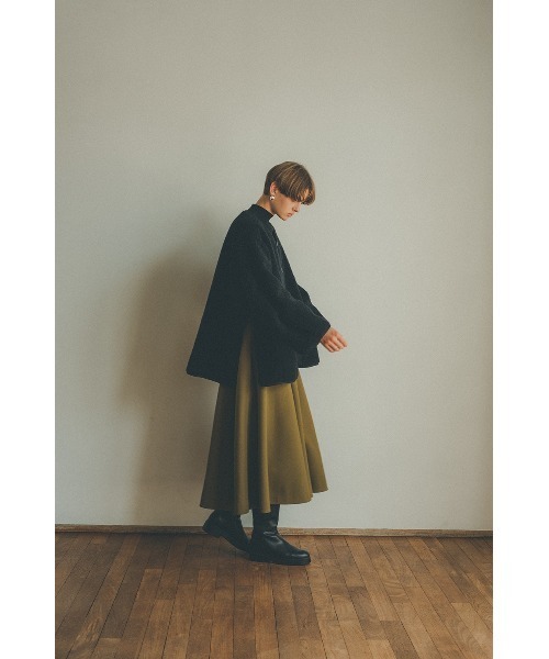 CLANE(クラネ)の「REVERSIBLE MILITARY BOA JACKET(ミリタリージャケット・レディース・ブラック/カーキ/アイボリー・1/2)」の2枚目の写真