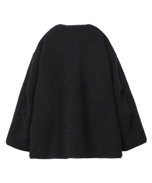 CLANE(クラネ)の「REVERSIBLE MILITARY BOA JACKET(ミリタリージャケット・レディース・ブラック/カーキ/アイボリー・1/2)」の18枚目の写真
