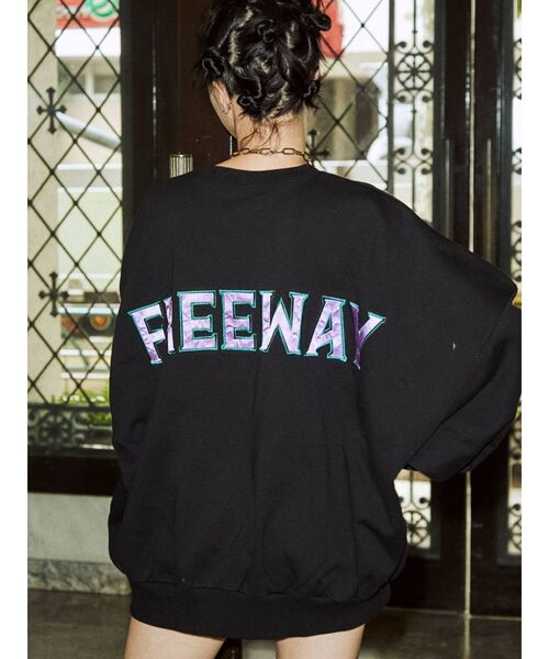 jouetie（ジュエティ）の「バックロゴプルオーバー（スウェット・レディース・ブラック/オフホワイト/ブルー・MEDIUM）」の14枚目の写真