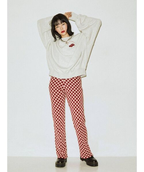 jouetie（ジュエティ）の「バックロゴプルオーバー（スウェット・レディース・ブラック/オフホワイト/ブルー・MEDIUM）」の7枚目の写真