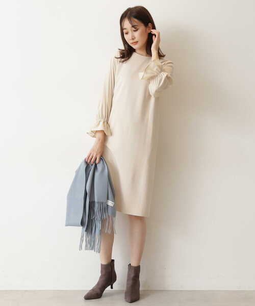 NATURAL BEAUTY BASIC（ナチュラルビューティーベーシック）の「カシミヤライトストール（ストール/ショール・レディース・オフホワイト/ベージュ系その他2/ラベンダー/ブルー・FREE）」の18枚目の写真