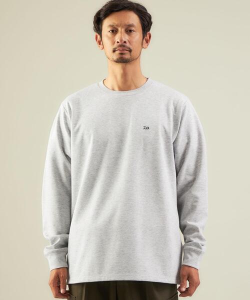 DAIWA 別注 ロゴデザイン ロングTシャツ グリーングレーM セール】【DAIWA / ダイワ】別注 ロゴTシャツ（Tシャツ
