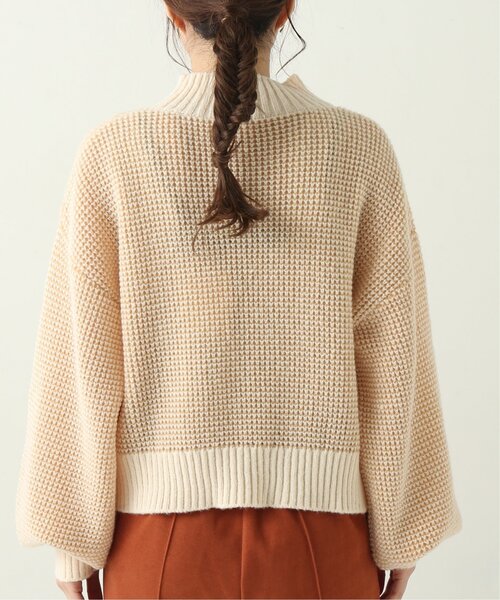 RAY CASSIN（レイカズン）の「ぽこぽこチェック配色ニットプルオーバー（ニット/セーター・レディース・ブラウン/イエロー/グリーン・FREE）」の11枚目の写真