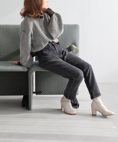 RAY CASSIN（レイカズン）の「ぽこぽこチェック配色ニットプルオーバー（ニット/セーター・レディース・ブラウン/イエロー/グリーン・FREE）」の15枚目の写真