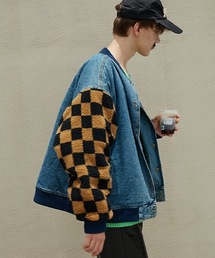 ボアスリーブデニムジャケット　MX21AW11【MIX SEVEN】