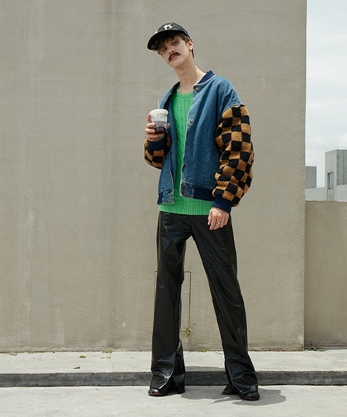 MIXSEVEN(ミックスセブン)の「ボアスリーブデニムジャケット MX21AW11【MIX SEVEN】(デニムジャケット・メンズ・インディゴブルー・S/M/L)」の3枚目の写真