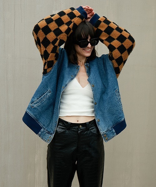 MIXSEVEN(ミックスセブン)の「ボアスリーブデニムジャケット MX21AW11【MIX SEVEN】(デニムジャケット・メンズ・インディゴブルー・S/M/L)」の8枚目の写真
