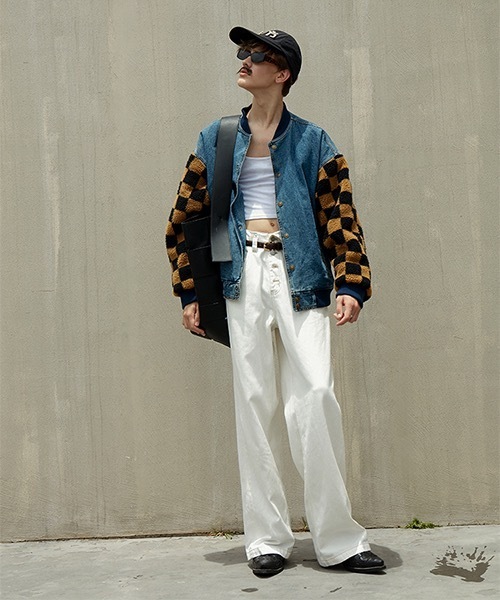 MIXSEVEN(ミックスセブン)の「ボアスリーブデニムジャケット MX21AW11【MIX SEVEN】(デニムジャケット・メンズ・インディゴブルー・S/M/L)」の2枚目の写真