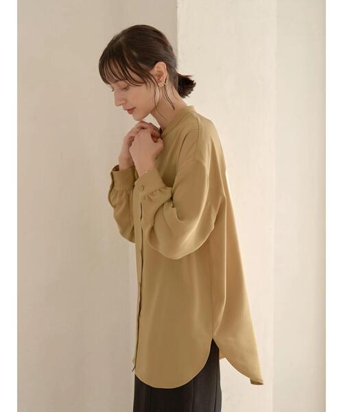 earth music&ecology(アースミュージックアンドエコロジー)の「とろみバンドカラーシャツチュニック*(シャツ/ブラウス・レディース・オフホワイト/マスタード/ホワイト系その他2・FREE)」の13枚目の写真