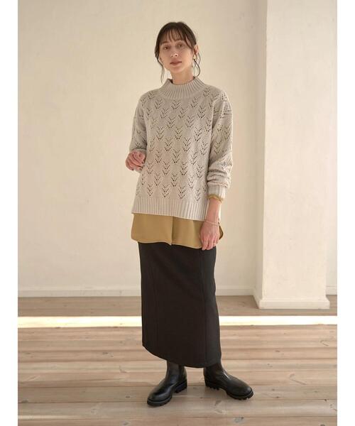 earth music&ecology(アースミュージックアンドエコロジー)の「とろみバンドカラーシャツチュニック*(シャツ/ブラウス・レディース・オフホワイト/マスタード/ホワイト系その他2・FREE)」の15枚目の写真