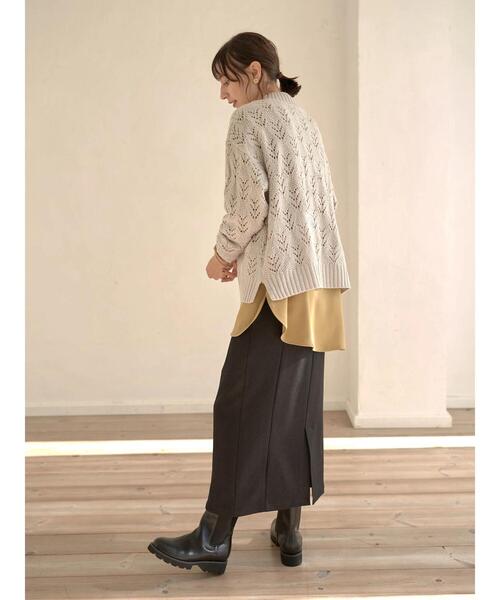 earth music&ecology(アースミュージックアンドエコロジー)の「とろみバンドカラーシャツチュニック*(シャツ/ブラウス・レディース・オフホワイト/マスタード/ホワイト系その他2・FREE)」の16枚目の写真