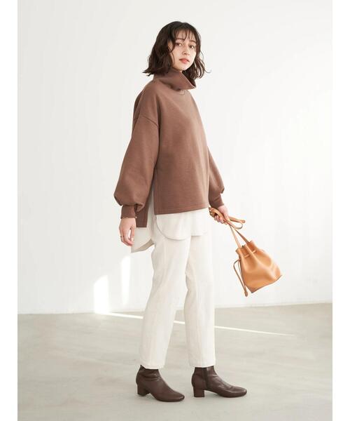 earth music&ecology(アースミュージックアンドエコロジー)の「とろみバンドカラーシャツチュニック*(シャツ/ブラウス・レディース・オフホワイト/マスタード/ホワイト系その他2・FREE)」の21枚目の写真