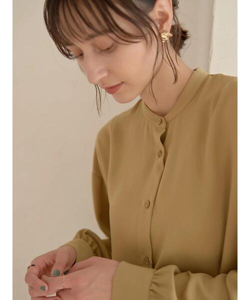 earth music&ecology(アースミュージックアンドエコロジー)の「とろみバンドカラーシャツチュニック*(シャツ/ブラウス・レディース・オフホワイト/マスタード/ホワイト系その他2・FREE)」の22枚目の写真