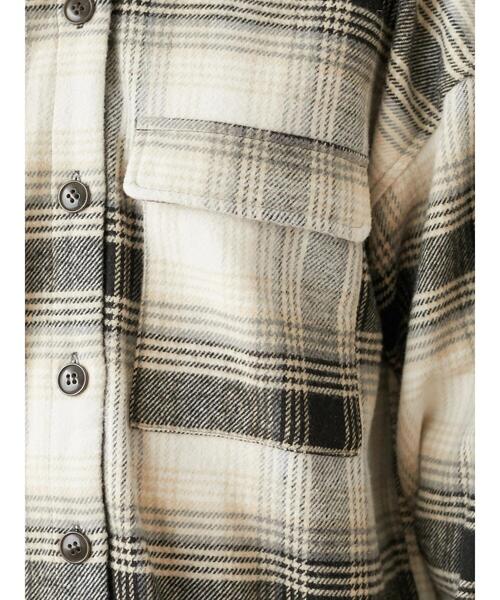 ELENCARE DUE（エレンカーレデュエ）の「・ELENCARE DUEシャギーチェックオーバーシャツ＊（シャツ/ブラウス・レディース・ブラック/ネイビー・FREE）」の9枚目の写真