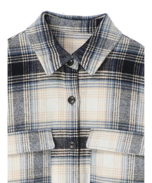 ELENCARE DUE（エレンカーレデュエ）の「・ELENCARE DUEシャギーチェックオーバーシャツ＊（シャツ/ブラウス・レディース・ブラック/ネイビー・FREE）」の21枚目の写真