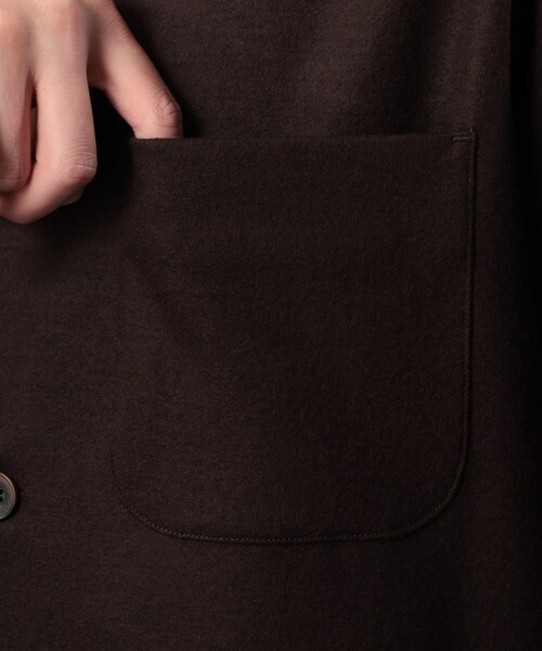 TAKEO KIKUCHI（タケオキクチ）の「◆ウォッシャブル ウール スムース シャツ（シャツ/ブラウス・メンズ・ブラック/ライトグリーン/ダークブラウン・02/03/04）」の8枚目の写真