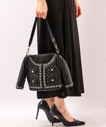 BLACK JACKALL CROWN（ブラックジャッカルクラウン）の「BLACK JACKALL CROWN ジャケット デコレーション 2WAY ミニショルダーバッグ（ショルダーバッグ・メンズ）」