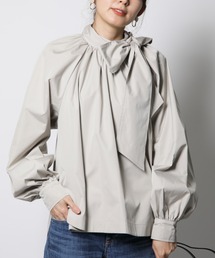 INTERPLANET | 【ａｎａｎａ】ボリューム袖ＢＩＧリボンミディ丈ブラウス(シャツ/ブラウス)