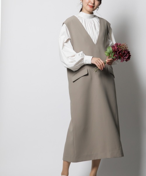 INTERPLANET（インタープラネット）の「【ａｎａｎａ】ボリューム袖ＢＩＧリボンミディ丈ブラウス（シャツ/ブラウス・レディース・ベージュ/オフホワイト・FREE）」の20枚目の写真