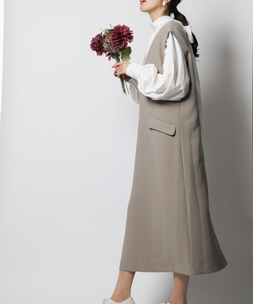 INTERPLANET（インタープラネット）の「【ａｎａｎａ】ボリューム袖ＢＩＧリボンミディ丈ブラウス（シャツ/ブラウス・レディース・ベージュ/オフホワイト・FREE）」の19枚目の写真