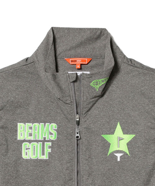 BEAMS GOLF スターフラッグロゴ ツアー エアシャットブルゾン サイズL MEN＞BEAMS GOLF ORANGE LABEL / スターフラッグロゴ ツアー エア