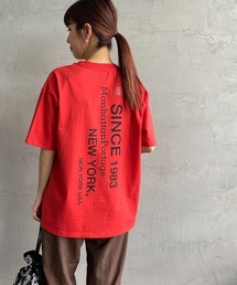 [MANHATTAN PORTAGE/マンハッタンポーテージ] 別注 ブランドロゴ バックプリントTシャツ