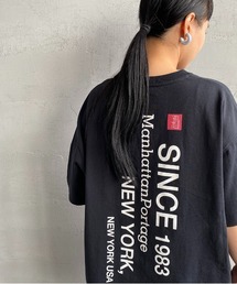[MANHATTAN PORTAGE/マンハッタンポーテージ] 別注 ブランドロゴ バックプリントTシャツ