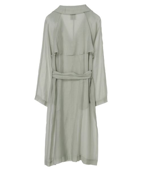 earth music&ecology(アースミュージックアンドエコロジー)の「シアートレンチコート*(トレンチコート・レディース・ライトベージュ/ライトカーキ・FREE)」の6枚目の写真