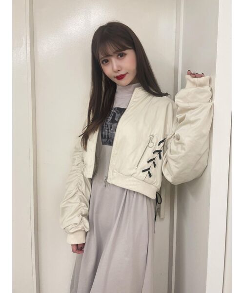 EATME（イートミー）の「レースアップブルゾン（ブルゾン）」 - WEAR