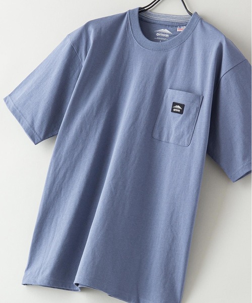 OUTDOOR PRODUCTS APPAREL(アウトドアプロダクツアパレル)の「USAコットン ビッグシルエット ワンポイントブランドロゴワッペンTシャツ(Tシャツ/カットソー・メンズ・ブルー系その他/ブラック/ベージュ/ホワイト/パープル/カーキ・X-LARGE/MEDIUM/LARGE)」の5枚目の写真