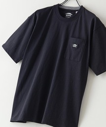 USAコットン ビッグシルエット ワンポイントブランドロゴワッペンTシャツ
