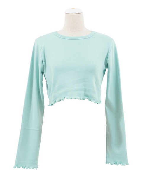 PUNYUS(プニュズ)の「クロップドトップス(Tシャツ/カットソー・レディース・ブラック/グリーン/オフホワイト/ライトピンク/オレンジ/ライトパープル・3/4/1/2)」の17枚目の写真