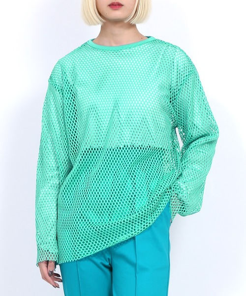 PUNYUS(プニュズ)の「クロップドトップス(Tシャツ/カットソー・レディース・ブラック/グリーン/オフホワイト/ライトピンク/オレンジ/ライトパープル・3/4/1/2)」の22枚目の写真