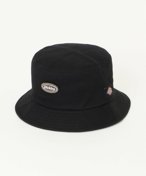 Dickies（ディッキーズ）の「Dickies ディッキーズ ワッペンバケットハット（ハット・メンズ・ブラック/ベージュ・FREE）」の2枚目の写真