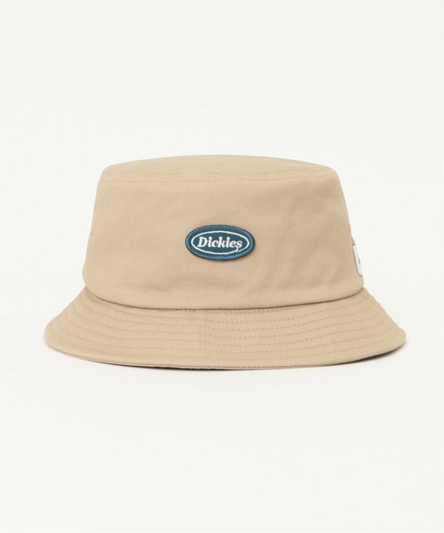 Dickies（ディッキーズ）の「Dickies ディッキーズ ワッペンバケットハット（ハット・メンズ・ブラック/ベージュ・FREE）」の5枚目の写真