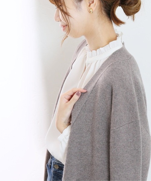 La TOTALITE（ラトータリテ）の「《追加3》ジョーゼットフリルスキッパーブラウス◆（シャツ/ブラウス・レディース・ホワイト/ブラック/ラベンダー・FREE）」の14枚目の写真