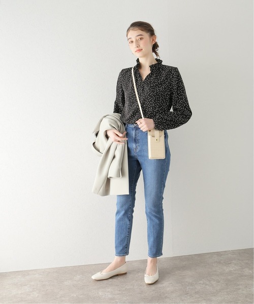 La TOTALITE（ラトータリテ）の「《追加3》ジョーゼットフリルスキッパーブラウス◆（シャツ/ブラウス・レディース・ホワイト/ブラック/ラベンダー・FREE）」の15枚目の写真