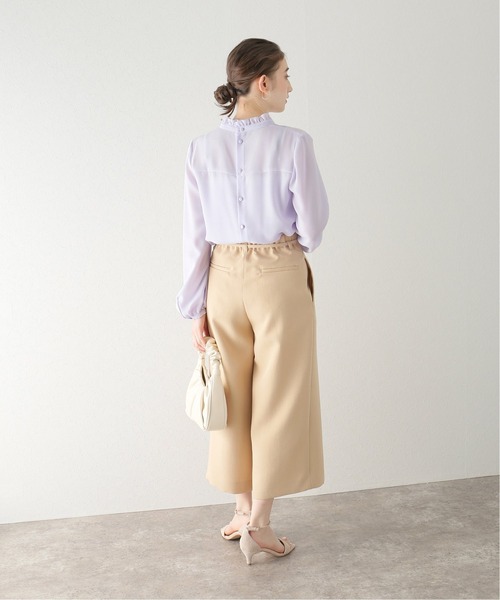 La TOTALITE（ラトータリテ）の「《追加3》ジョーゼットフリルスキッパーブラウス◆（シャツ/ブラウス・レディース・ホワイト/ブラック/ラベンダー・FREE）」の22枚目の写真