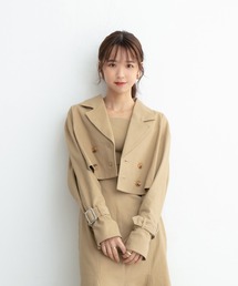ADIRA | ツイルショートトレンチJK(トレンチコート)